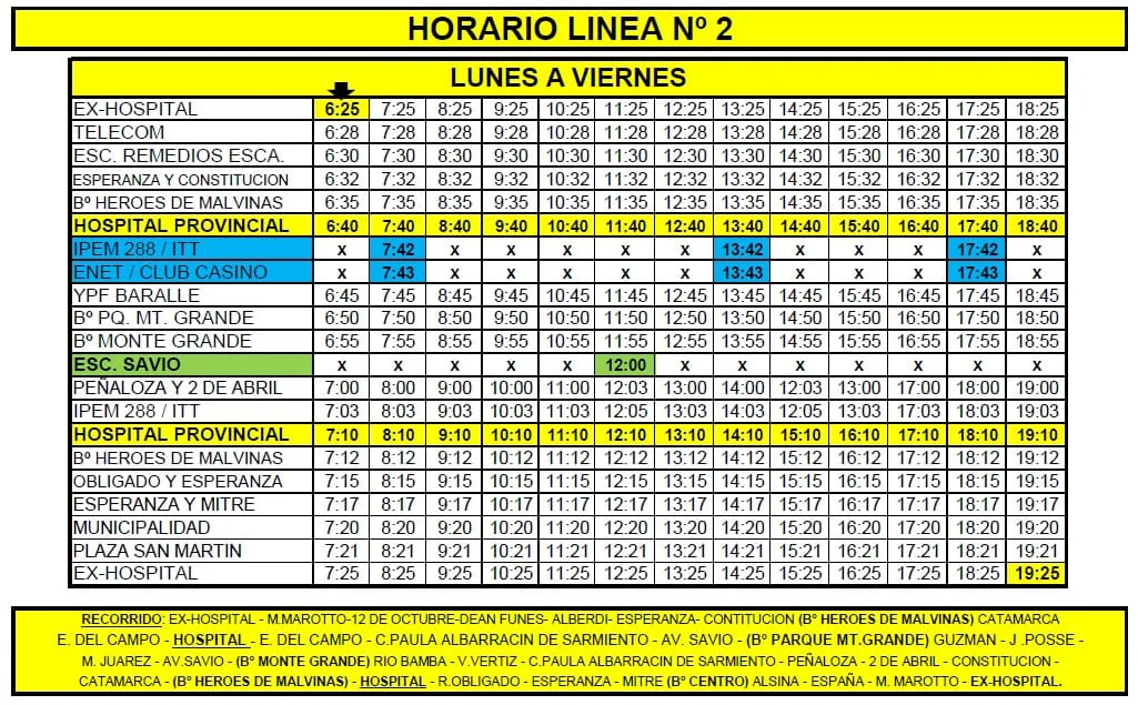 rio bus horarios julio 20261