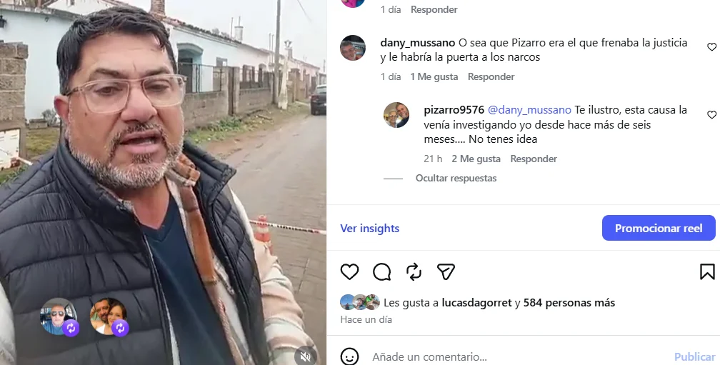 POSTEO INSTAGRAM PIZARRO
