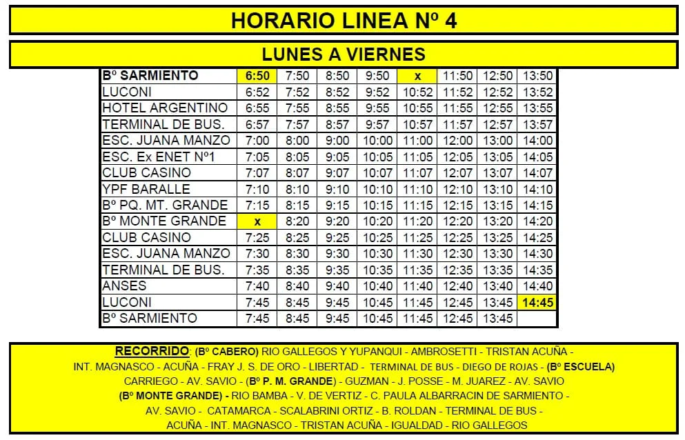 rio bus horarios julio 2026123