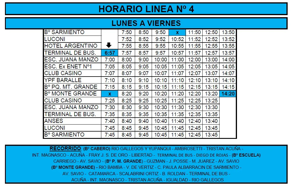 horarios rio bus abril 2026 12345