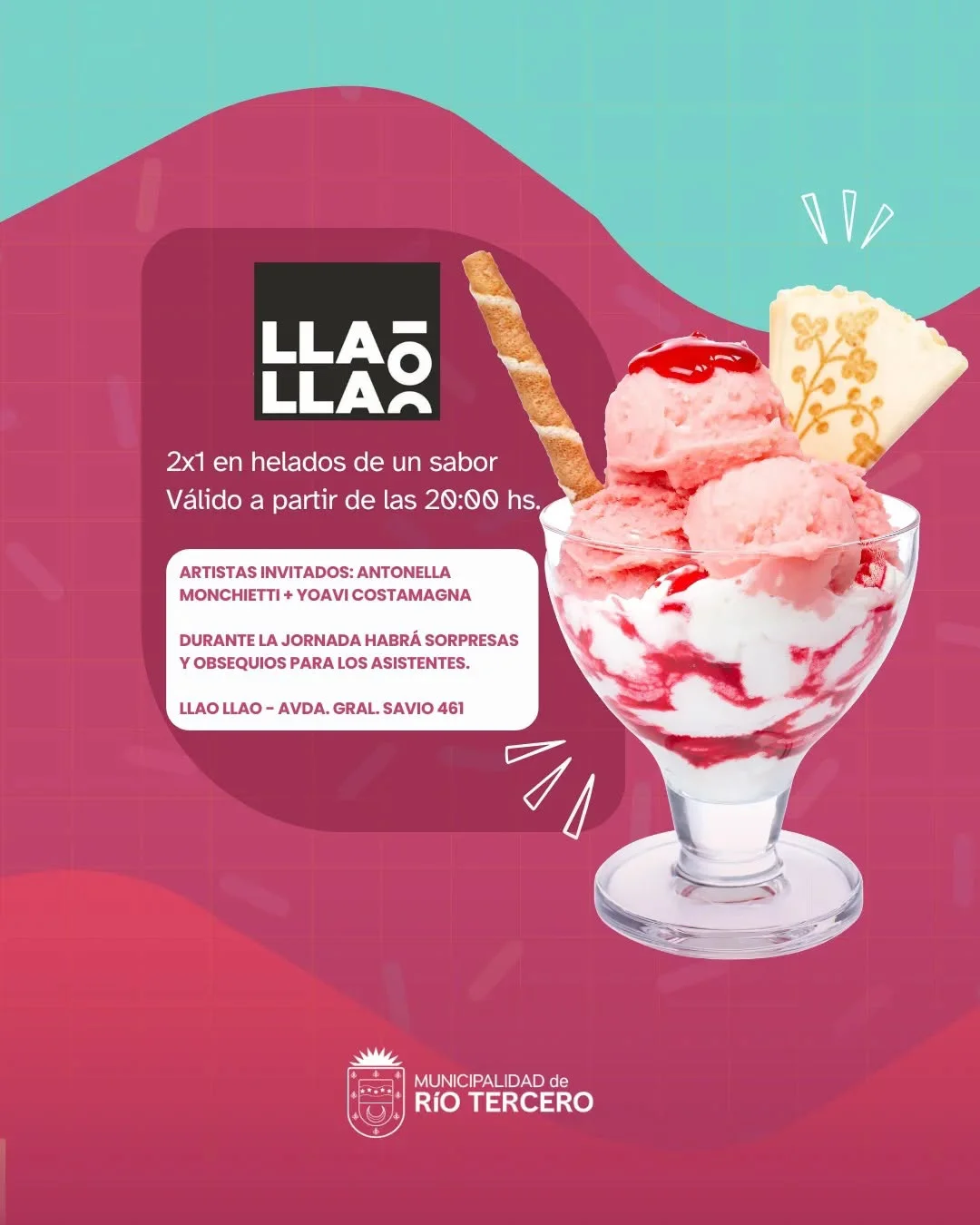 dia del helado llao llao