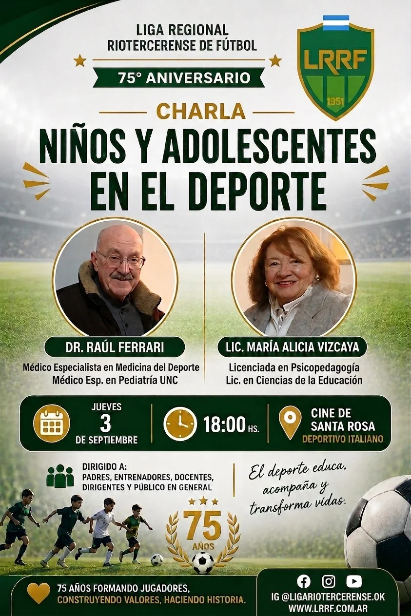 charla niños y adolescentes en el depórte