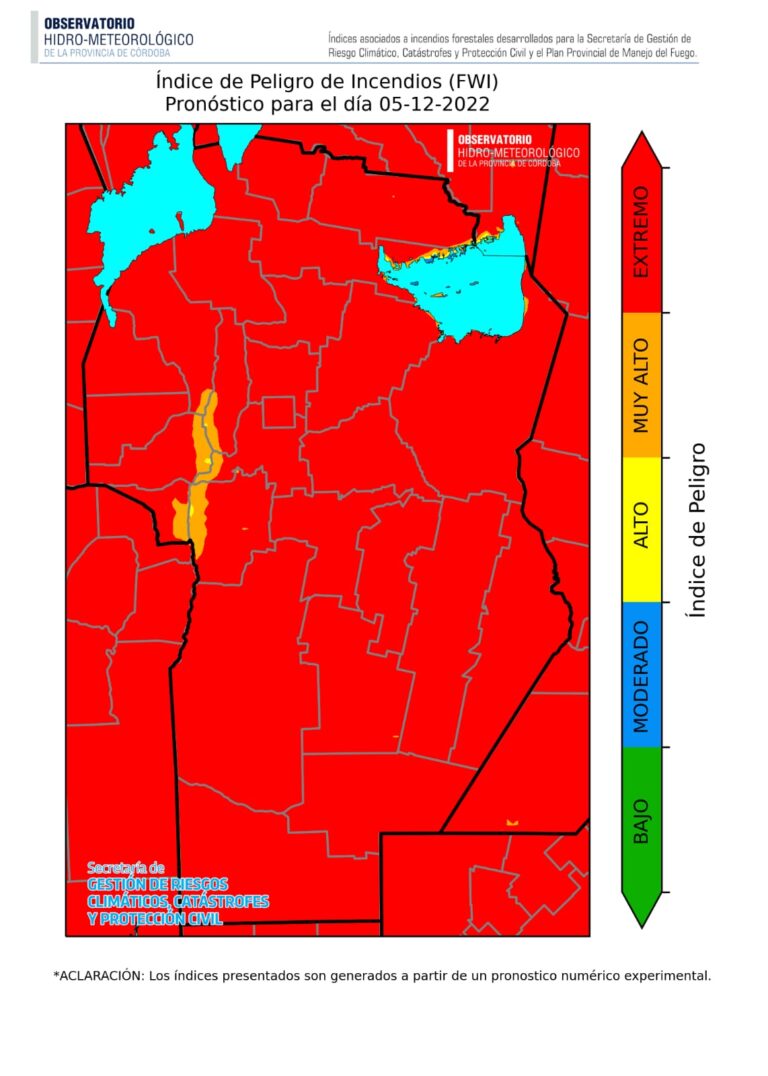 Riesgo De Incendio Extremo En Toda La Provincia El Ojo Web